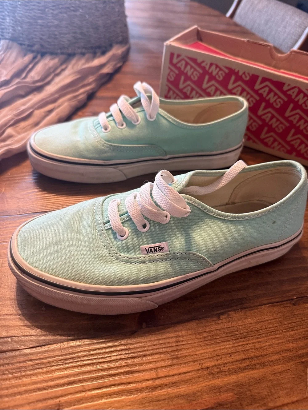 Vans Mint Canvas Low-Top Sneakers